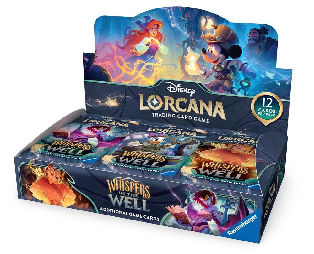 Disney Lorcana TCG Whispers in the Well Booster Box | 24 Booster Packs of Disney Trading Cards