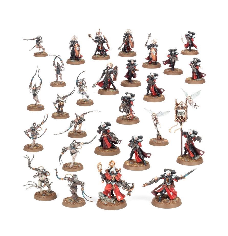 Warhammer 40K Combat Patrol Adepta Sororitas Army Set – 27 Multipart Plastic Miniatures, Sisters of Battle Warhammer 40,000 Starter & Expansion Box