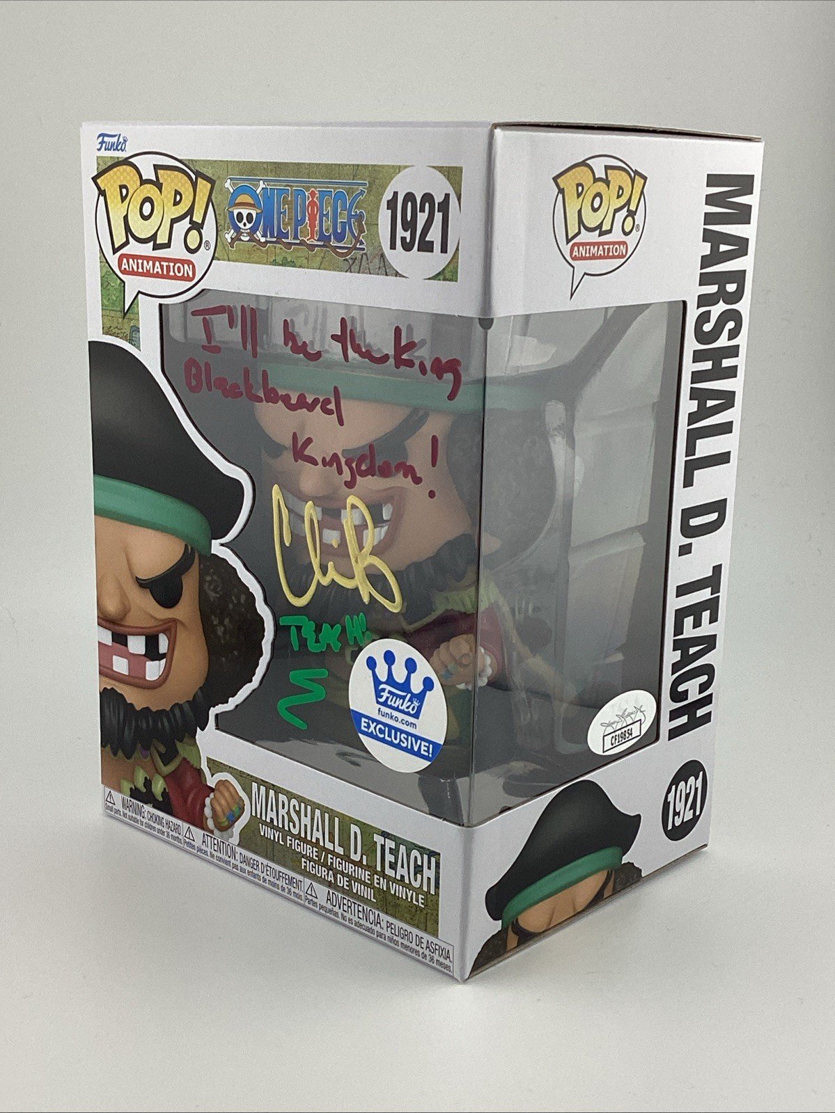 Funko Pop! One Piece - Marshall D. Teach - Funko Excl Signed Chris R #1921