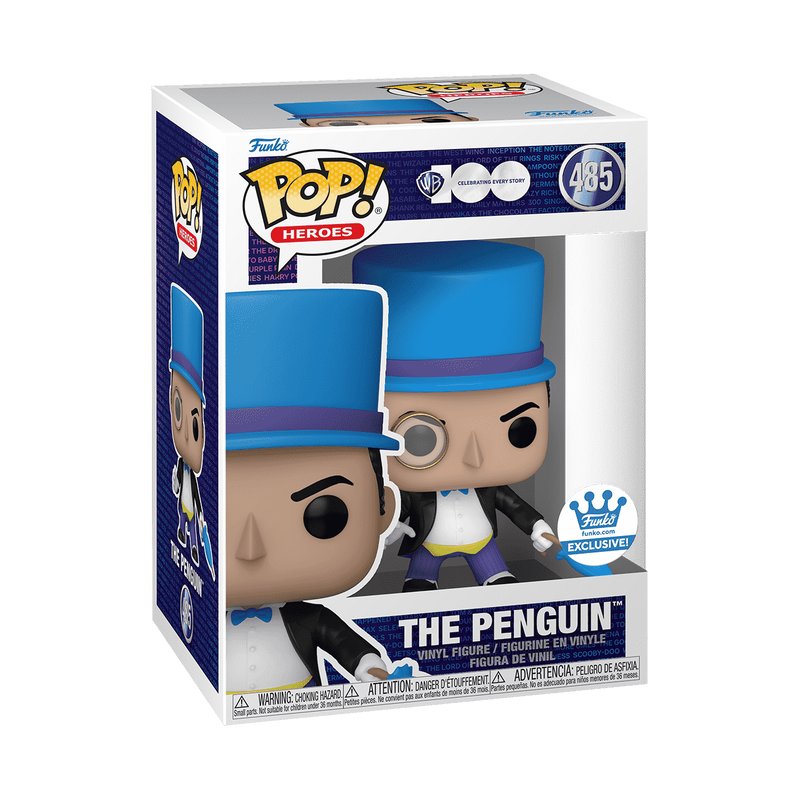 The Penguin with Umbrella Funko Pop! Heroes Warner Bros. 100th Anniversary - Approx. 4.25" Exclusive Collectible Vinyl Figure #485 with Display Box