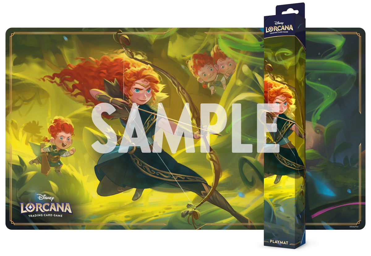 Lorcana TCG Wilds Unknown Playmat - Merida, Full-Sized 23 x 13.5-Inch Card Game Mat for Protection, Style, and Immersive Gameplay