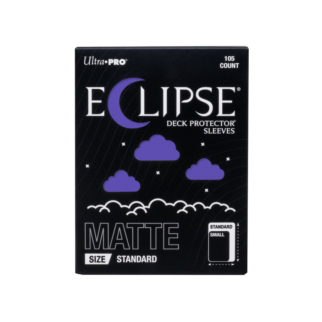 Ultra PRO Eclipse Matte Standard Size Card Sleeves 105ct Royal Purple – Durable Opaque Deck Protectors for Trading Cards, TCG, MTG, Pokémon Card Game