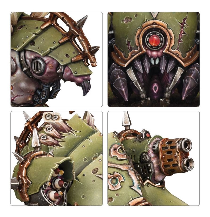 Warhammer 40,000 Death Guard Myphitic Blight-hauler Multipart Plastic Kit – Daemon Engine Vehicle Miniature for Tabletop Wargaming & Collectors Model