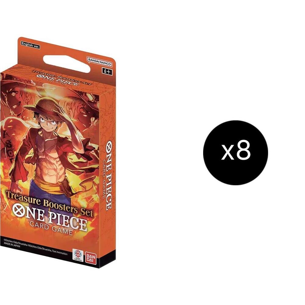 One Piece Card Game Treasure Booster Set Display Case (8 Boxes)
