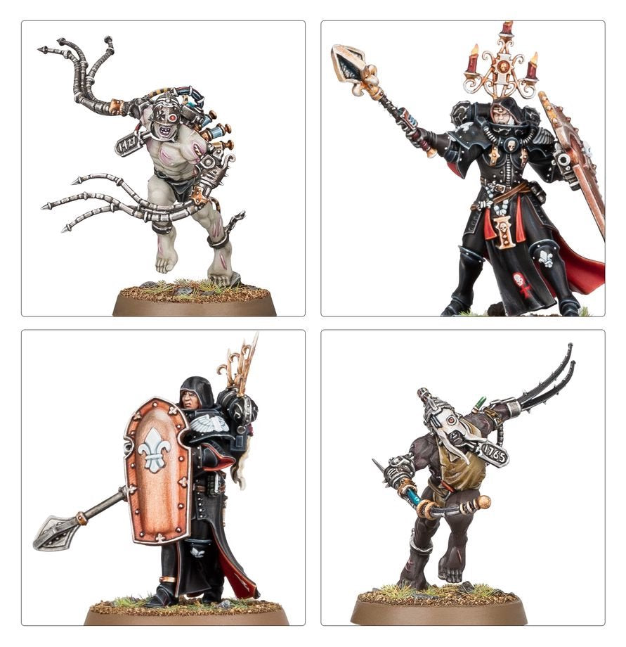 Warhammer 40K Combat Patrol Adepta Sororitas Army Set – 27 Multipart Plastic Miniatures, Sisters of Battle Warhammer 40,000 Starter & Expansion Box