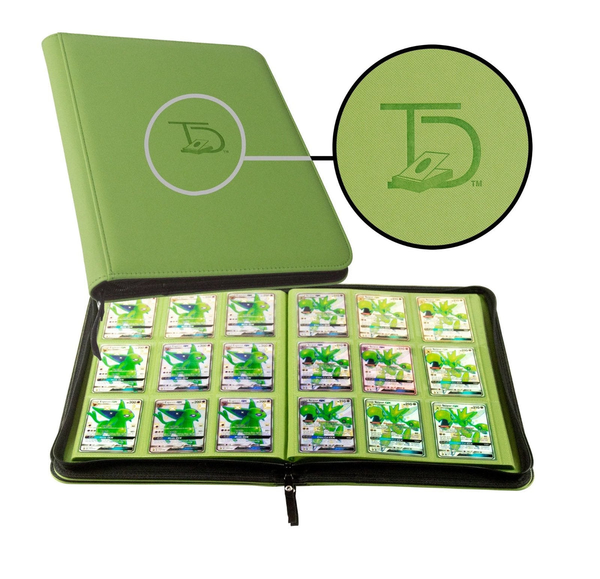 TopDeck 500 Card Trading Card Binder with Zipper Closure