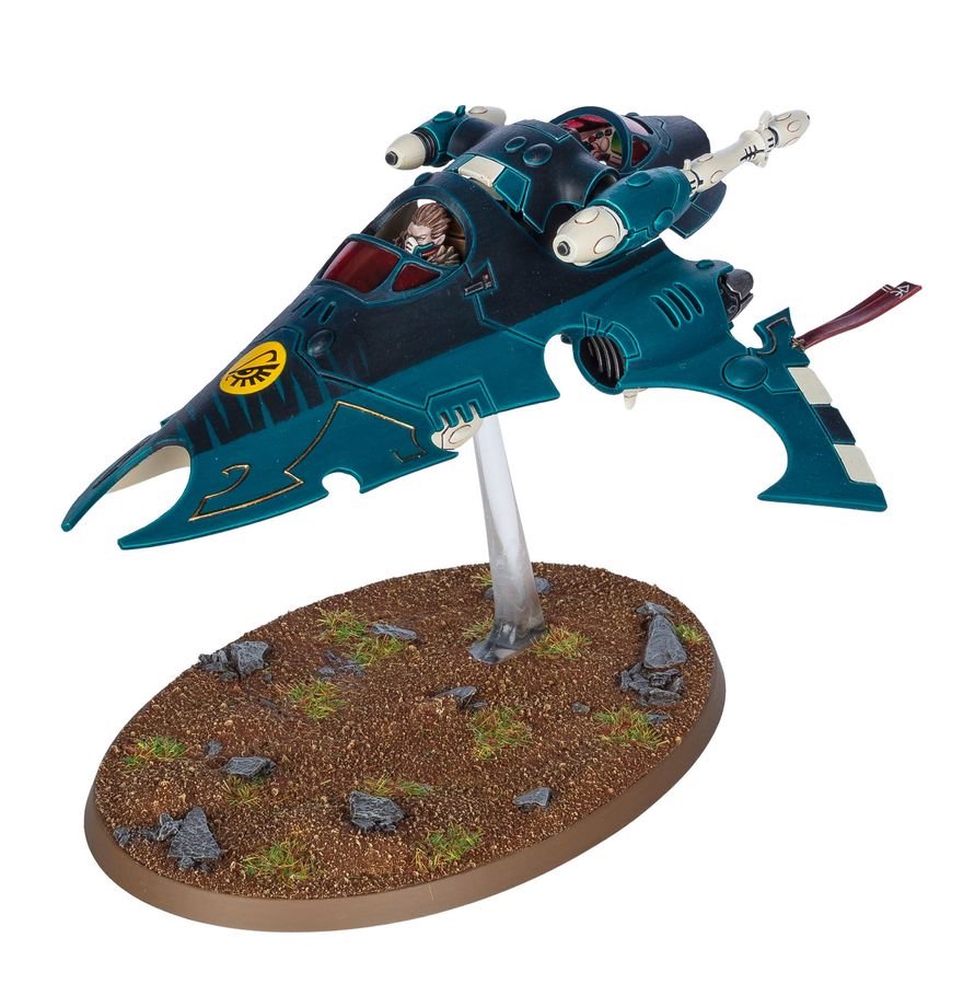 Warhammer 40,000 Aeldari Vyper / Starfang Plastic Model Kit – Customizable Fast Attack Skimmer Vehicle with Weapon Options, Transfer Sheet & Citadel