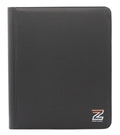 Zion Cases Diamond Texture Toploader Binder Black- 9-Pocket Premium Trading Card Album, Holds 252 Toploaders, Zippered, Acid-Free, Archival Safe