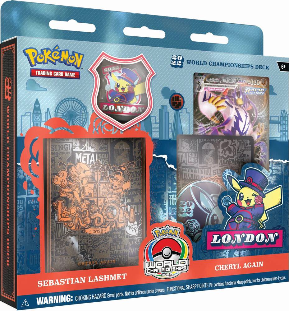 Pokemon TCG World Championship Deck 2022 Sebastian Lashmet Cheryl Again Card Game Set
