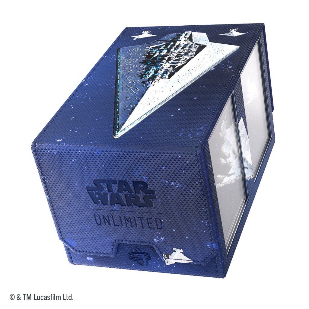 Star Wars Unlimited Double Deck Pod Star Destroyers – Official Premium Deck Box for 2 Double-Sleeved 60-Card Decks, UV-Protected Leader Card Cases