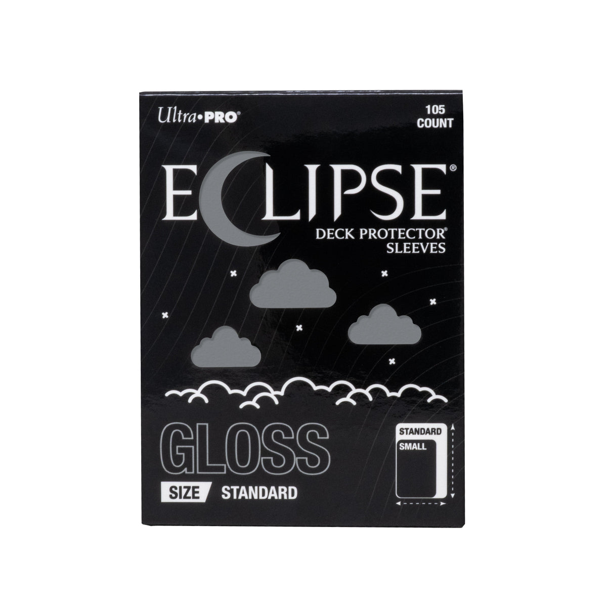Ultra Pro Eclipse Gloss Smoke Grey Standard Deck Protector Sleeves 105CT – Opaque, Split-Resistant Card Sleeves for Trading Cards, TCG, Card Games &