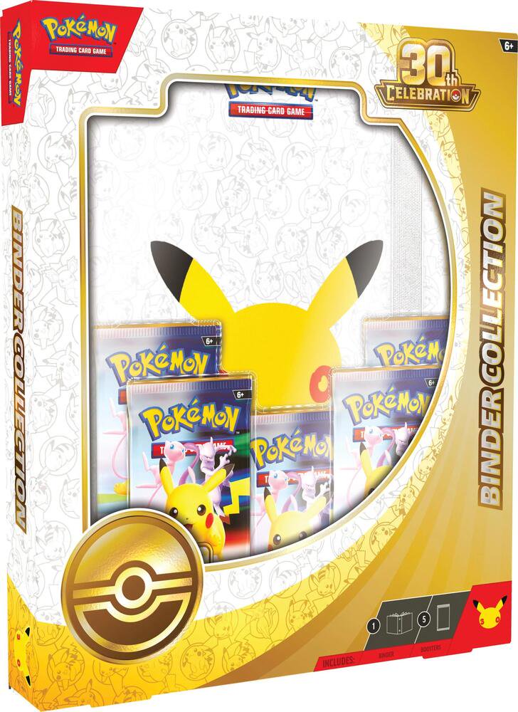 Pokémon TCG: 30th Celebration Binder Collection (4-Pocket Portfolio Binder & 4 Booster Packs) - (Preorder)