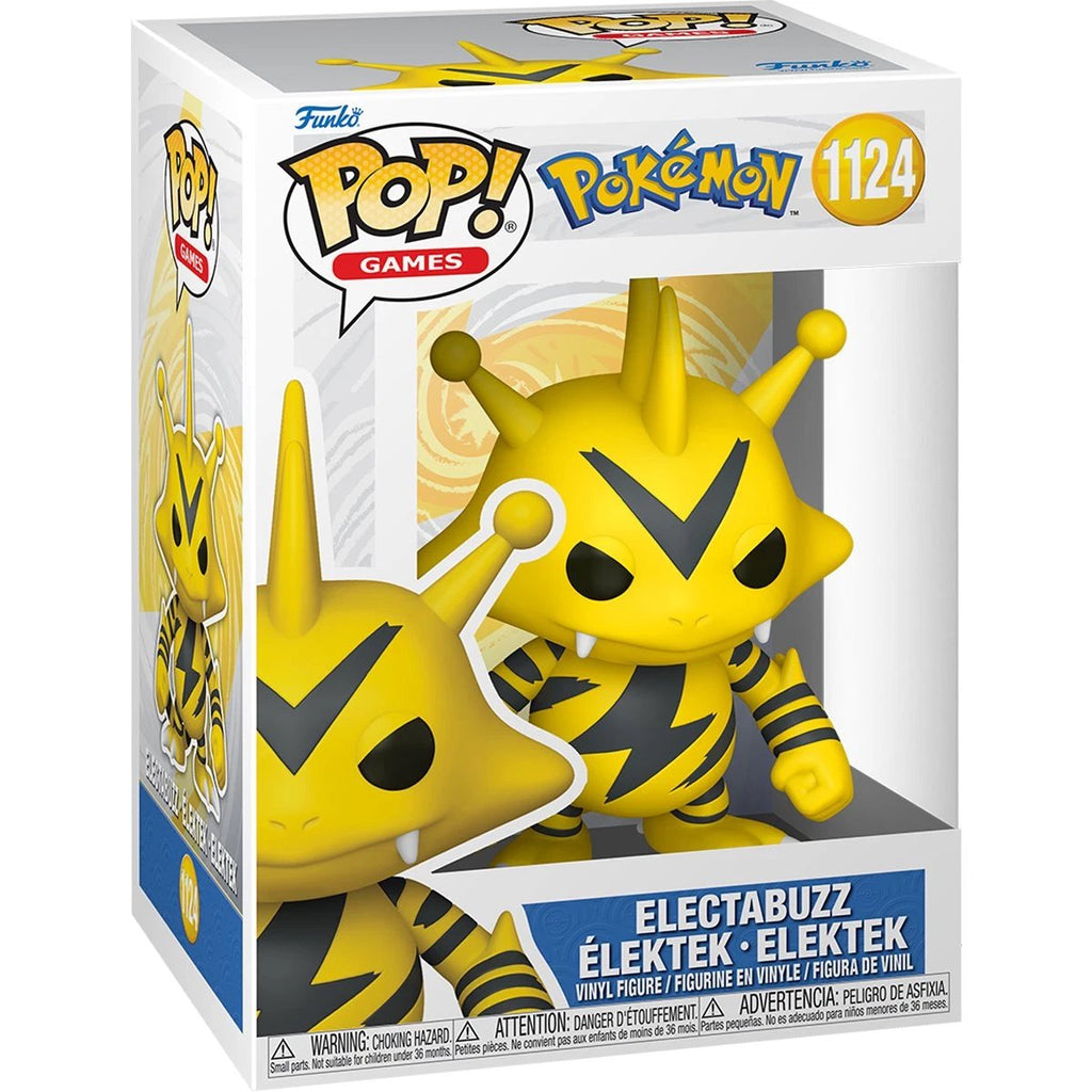 Pokemon Wave 22 Funko Pop! Games - Set of 3 (Electabuzz #1124, Magmar #1125, and Ivysaur #1126) Collectible Vinyl Figures