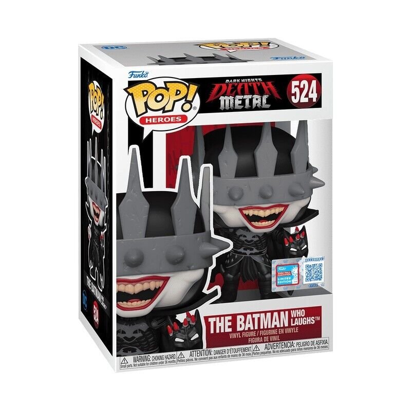 The Batman Who Laughs Funko Pop! Heroes Dark Nights: Death Metal - NYCC 2024 Exclusive - Approx. 4.45" Collectible Limited Edition Vinyl Figure #524