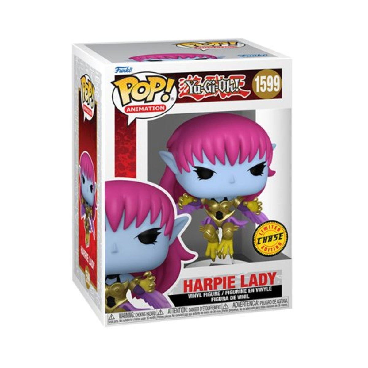 Harpie Lady Funko Pop! Animation Yu-Gi-Oh! - Approx. 4" Chase Limited Edition Collectible Vinyl Figure #1599 with Display Box Protector Case