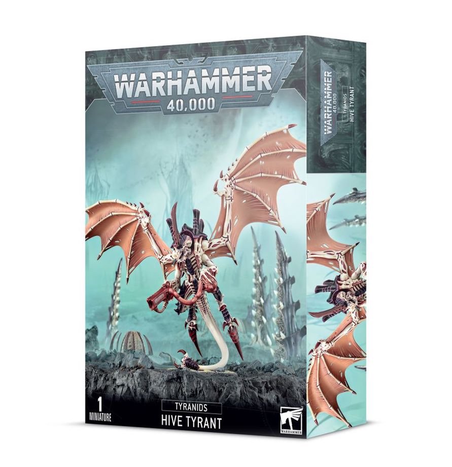 Warhammer 40,000 Winged Hive Tyrant Tyranids Winged Hive Tyrant Miniature Kit – Build as Winged Hive Tyrant, Hive Tyrant or Swarmlord – 59-Piece