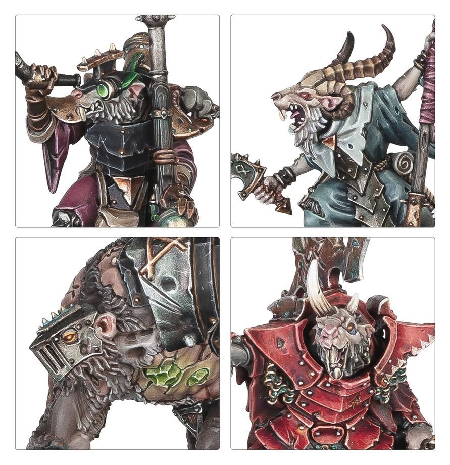 Warhammer Age of Sigmar: Ultimate Starter Set – Spearhead Starter Box with Stormcast Eternals & Skaven, 37 Push-Fit Miniatures, Gaming Mat, Dice &