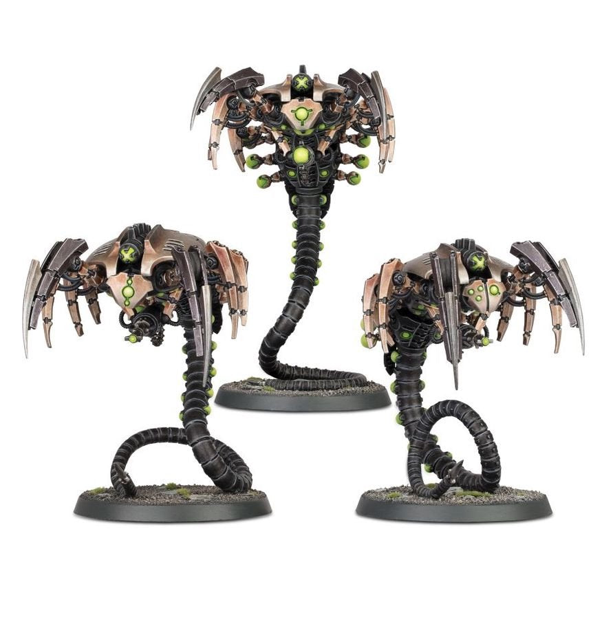 Warhammer 40,000 Necrons Canoptek Wraiths Miniatures Set – Build 3 Deadly Phase-Shifting Units – Fast Close Combat Hunters with 50mm Bases – Warhammer