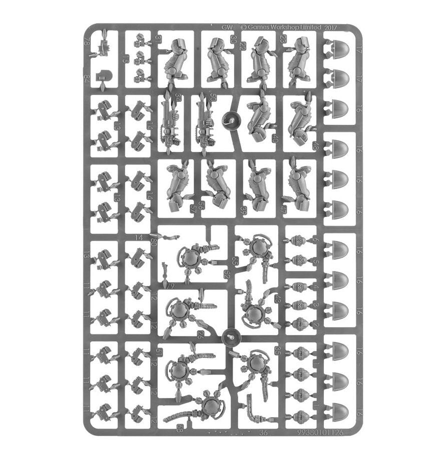 Warhammer 40,000 Space Marines Primaris Hellblasters Squad Miniatures Kit – 10 Multi-Part Plastic Models with Plasma Weapons, Citadel Bases & Transfer