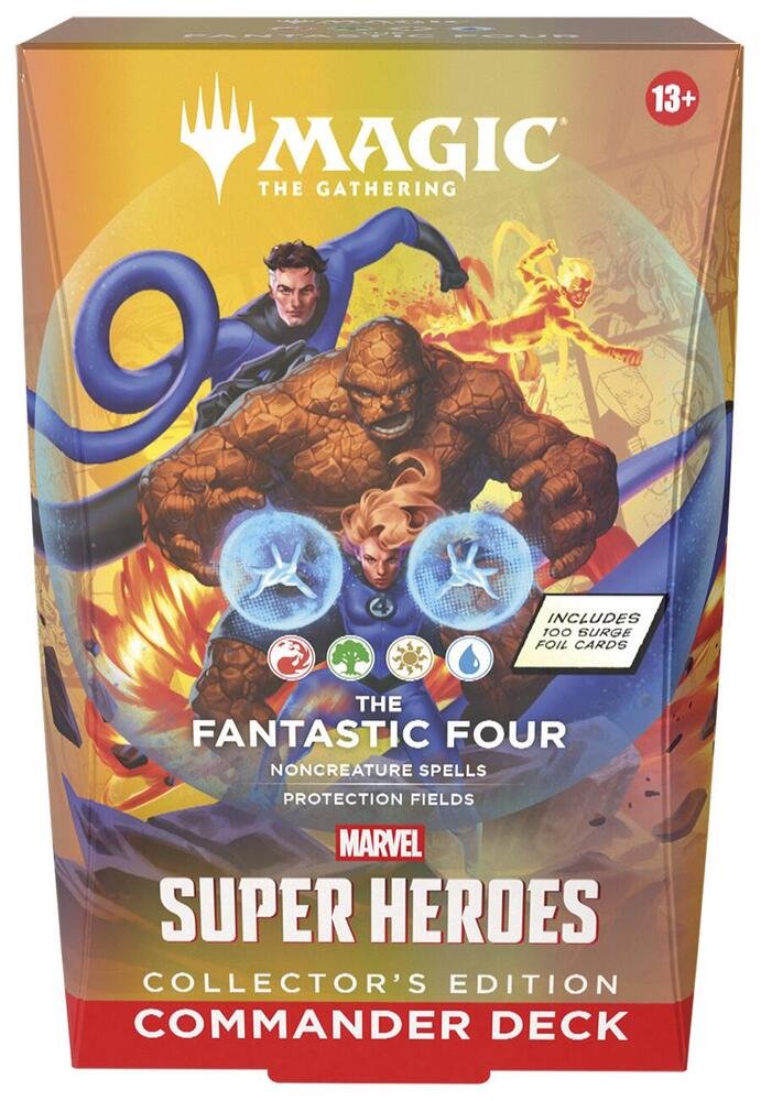 MTG MSH The Fantastic Four CE Commander Deck – Marvel Super Heroes Collector’s Edition – Ready-to-Play Magic: The Gathering Deck with 100 Surge Foil