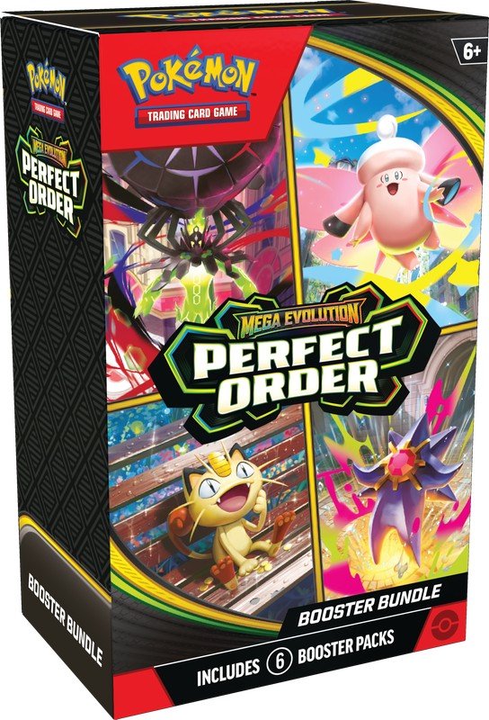 Pokemon TCG Mega Evolutions ME3 Booster Bundle - 6 Pokémon TCG Perfect Order Packs