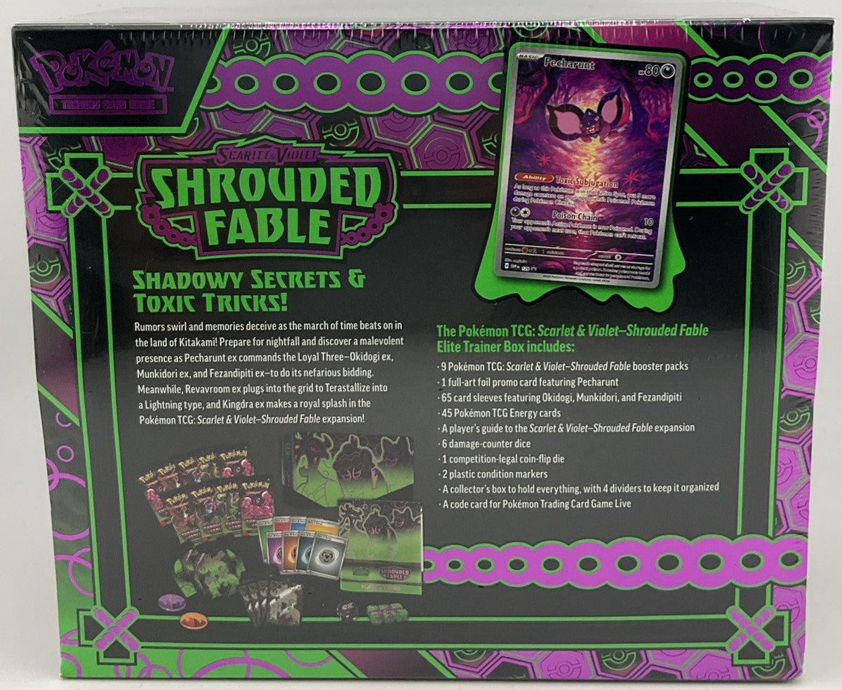 Pokemon Trading Card Game Shrouded Fable Elite Trainer Box Factory Sealed