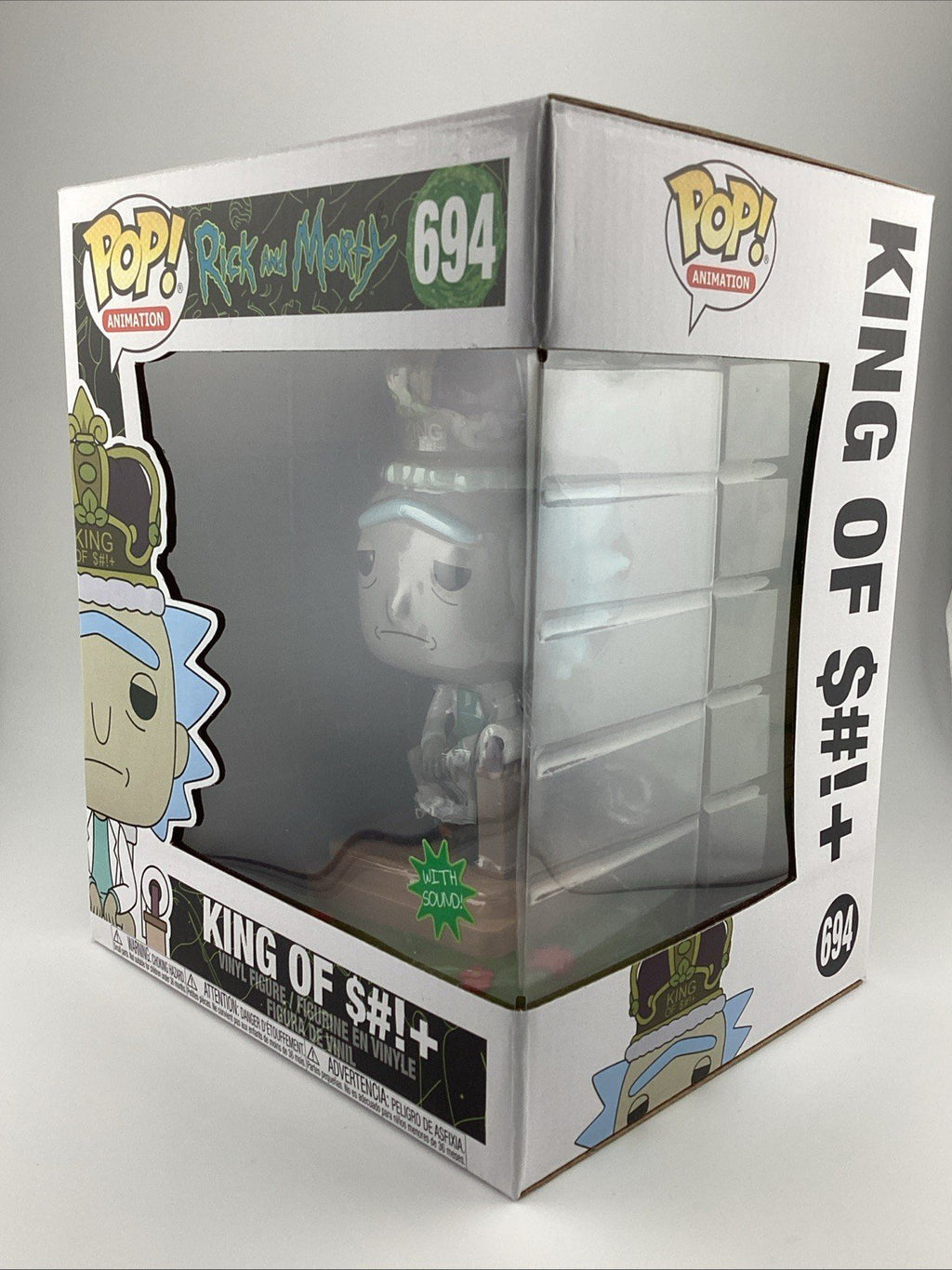 Funko Pop! Deluxe: Rick and Morty - King of S#!+ With Sound #694