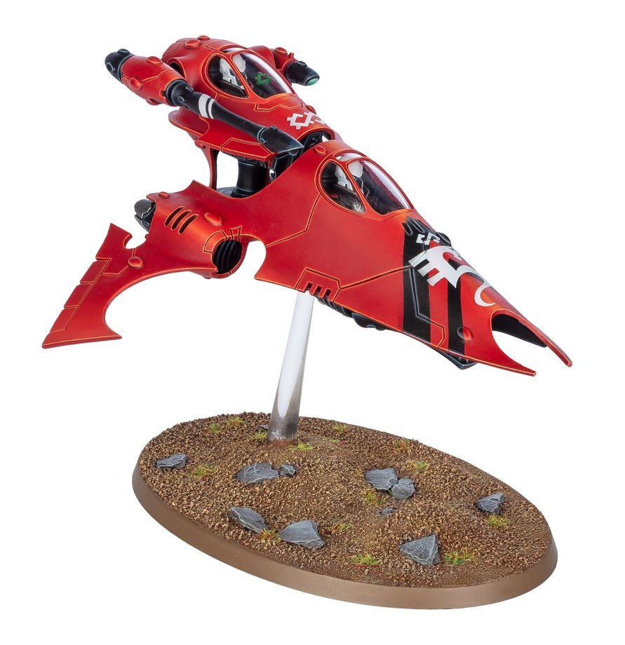 Warhammer 40,000 Aeldari Vyper / Starfang Plastic Model Kit – Customizable Fast Attack Skimmer Vehicle with Weapon Options, Transfer Sheet & Citadel