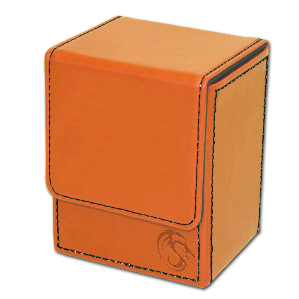 BCW Deck Case LX Orange Magnetic Card Storage Deck Box Standard Size
