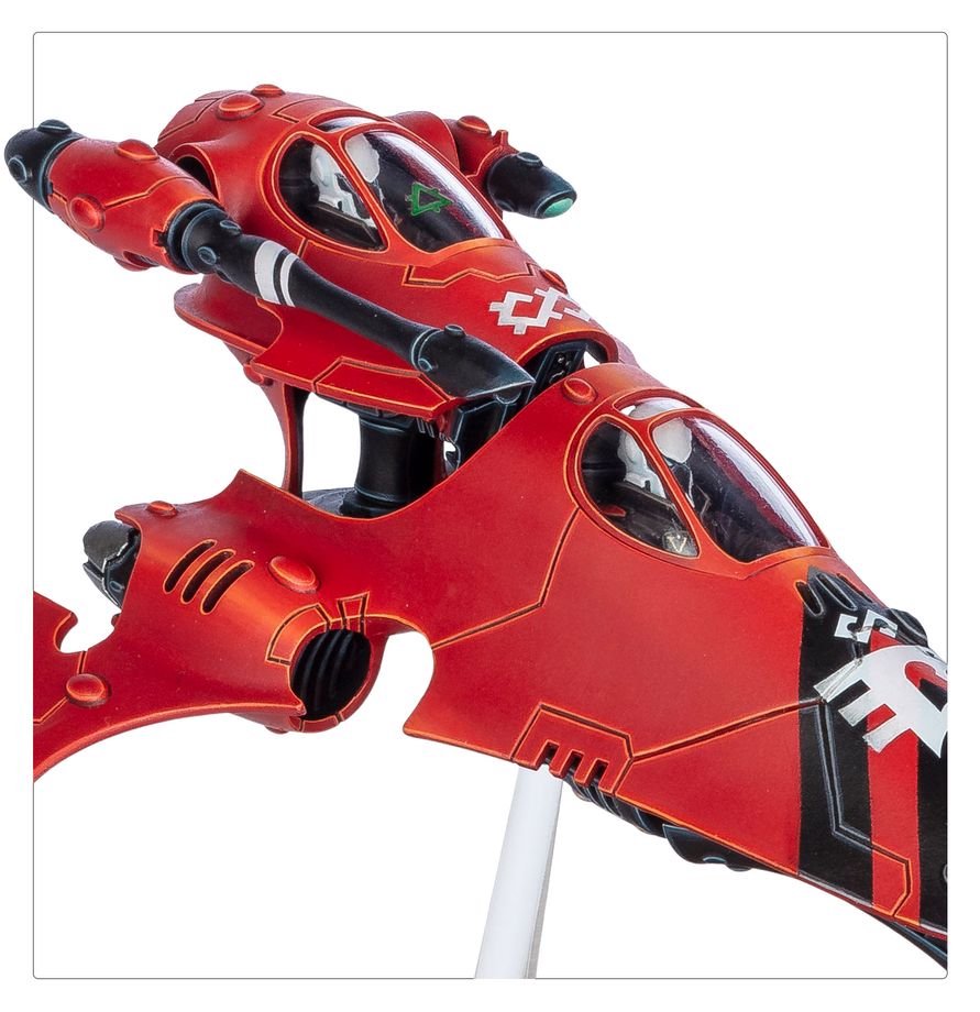 Warhammer 40,000 Aeldari Vyper / Starfang Plastic Model Kit – Customizable Fast Attack Skimmer Vehicle with Weapon Options, Transfer Sheet & Citadel
