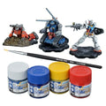 Bandai Gundam Assemble 01 Paint Pack - Unpainted Mini Gundam Figures for Gunpla Dioramas, Model Kits