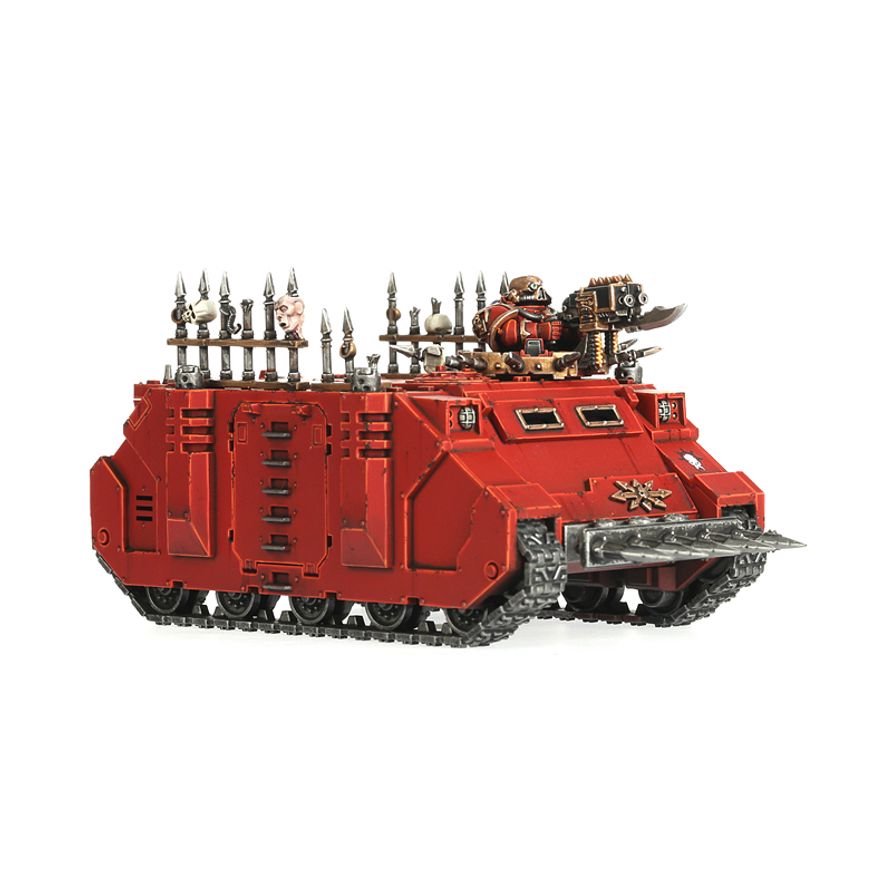 Warhammer 40,000 Chaos Rhino Chaos Space Marines Chaos Rhino Vehicle Kit for Warhammer 40K – Customizable Plastic Transport with Weapon & Cosmetic