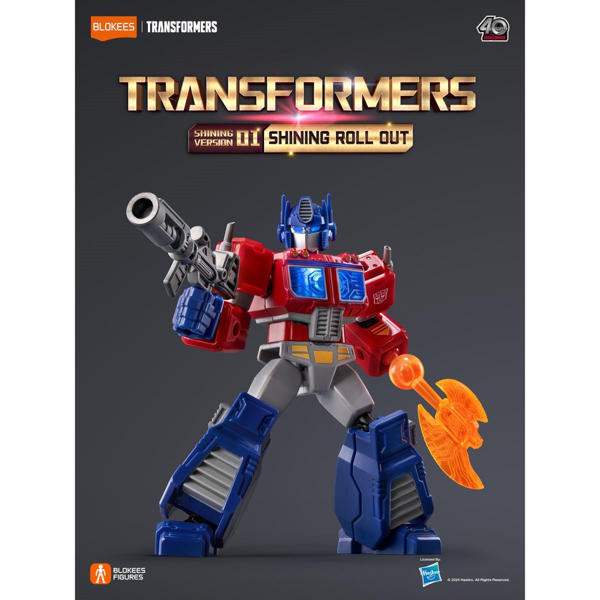 Transformers Shining Version 1 Shining Roll Out Blokees Mini Model Kit
