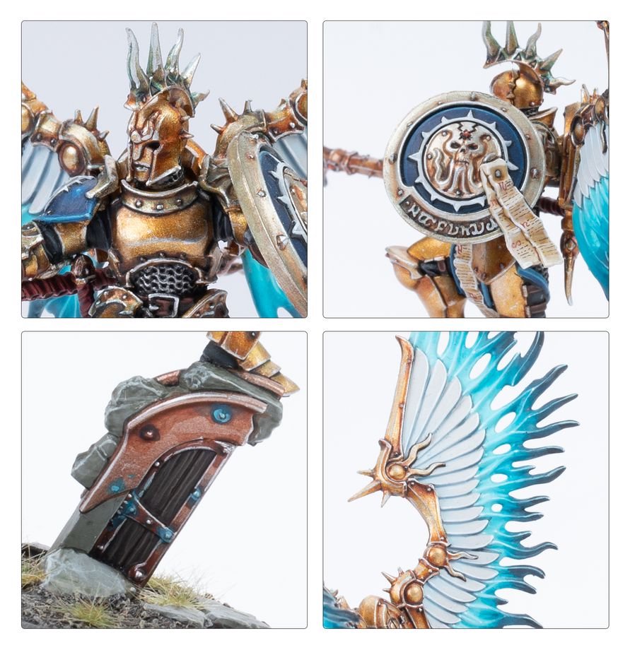 Warhammer Age of Sigmar: Ultimate Starter Set – Spearhead Starter Box with Stormcast Eternals & Skaven, 37 Push-Fit Miniatures, Gaming Mat, Dice &