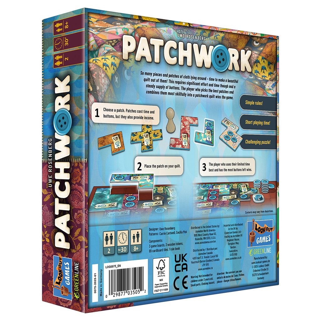 Patchwork Revised Edition Board Game (Preorder)