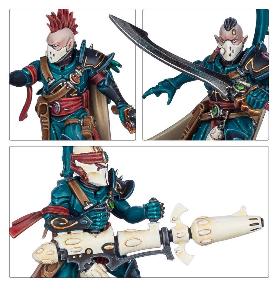 Warhammer 40,000 Aeldari Corsair Voidreavers – 10 Plastic Miniatures for Warhammer 40K, Elite Aeldari Infantry with Melee & Ranged Build Options