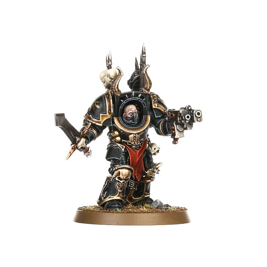 Warhammer 40,000 Chaos Space Marines Terminator Squad – 5 Chaos Terminators Miniatures with Customisable Weapons & Transfer Sheet – Plastic Model Kit