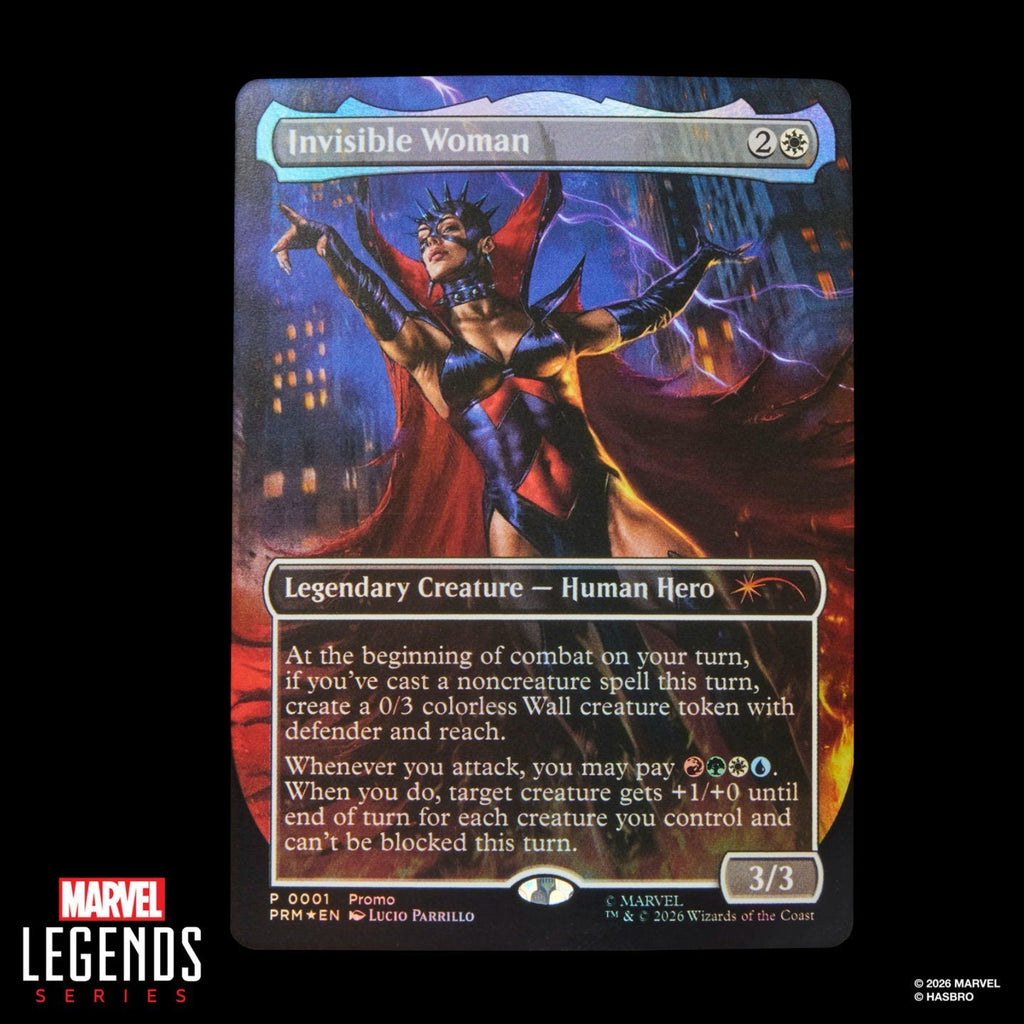 Magic: The Gathering Marvel Super Heroes Malice Sue Storm 6-Inch Action Figure with Exclusive Foil Trading Card, Marvel Legends Collectible Figure