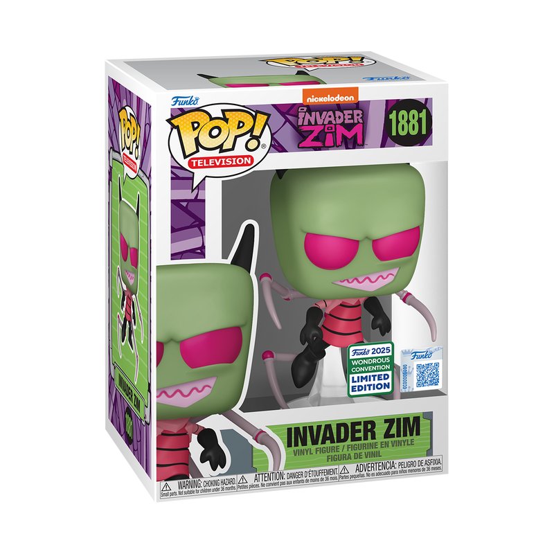 Invader Zim with Irken PAK Legs Funko Pop! Television Invader Zim - WonderCon 2025 Exclusive SHARED Sticker - Approx. 4.75" Collectible Vinyl Figure