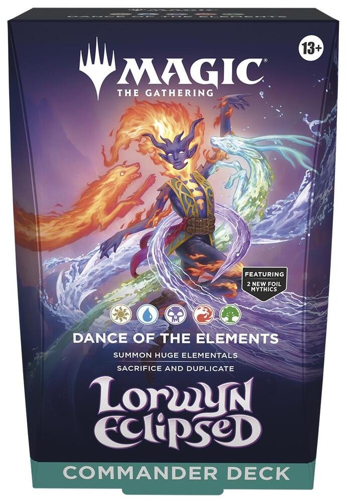MTG Lorwyn Eclipsed: Dance of the Elements Commander Deck - Collectible Card Game Set, Trading Cards, TCG, Collector Booster, Card Deck for Games &