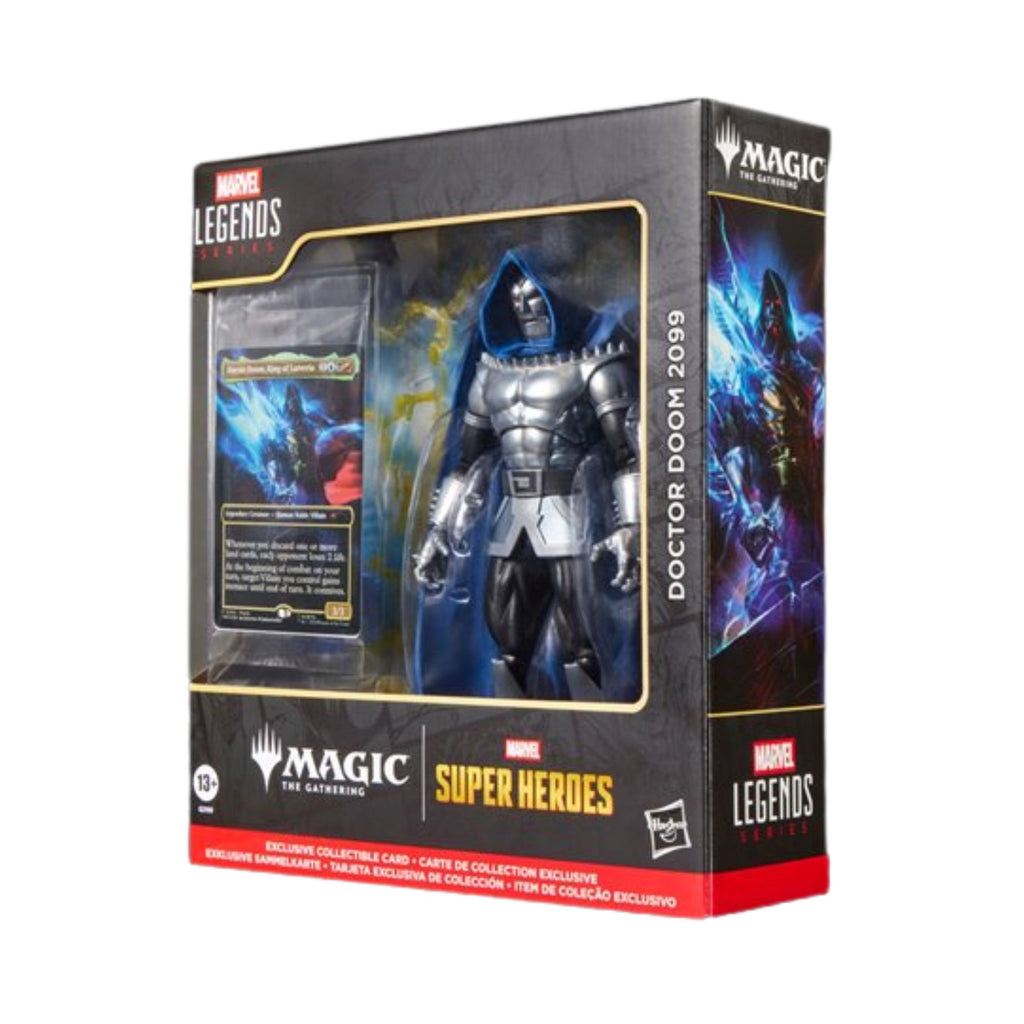 Marvel Legends Series Doctor Doom 2099 6-Inch Action Figure with 8 Accessories and Exclusive Foil Magic: The Gathering Card