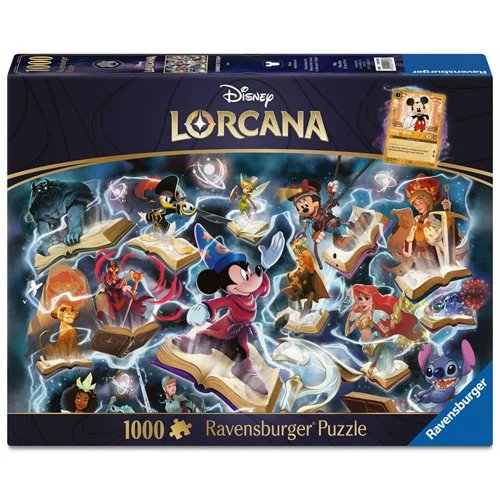 Disney Lorcana Glimmers of the Realm Steel 1000 Piece Puzzle by Ravensburger