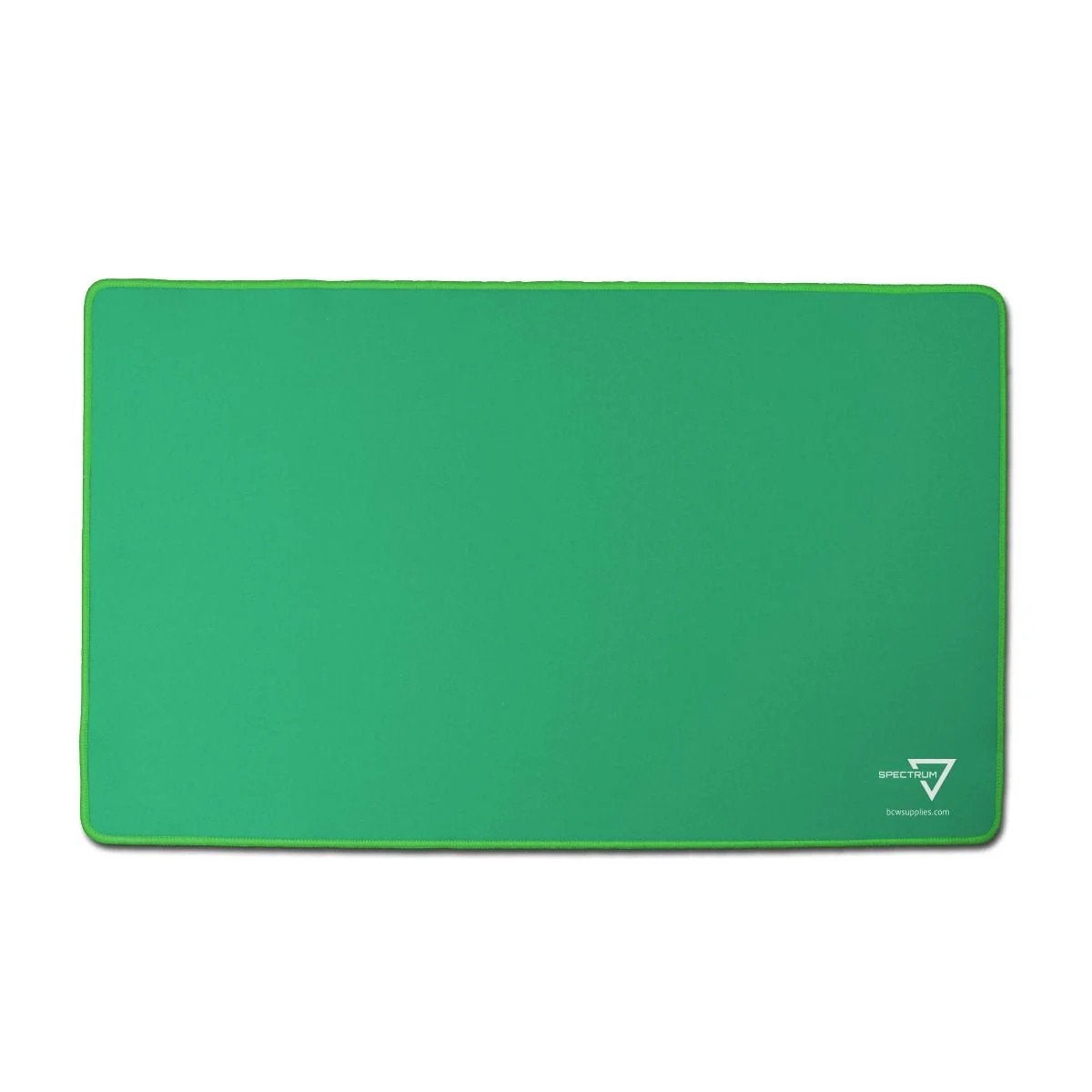 BCW Playmat Stitched Fabric Gaming Mat Green 24x13 TCG Play Surface