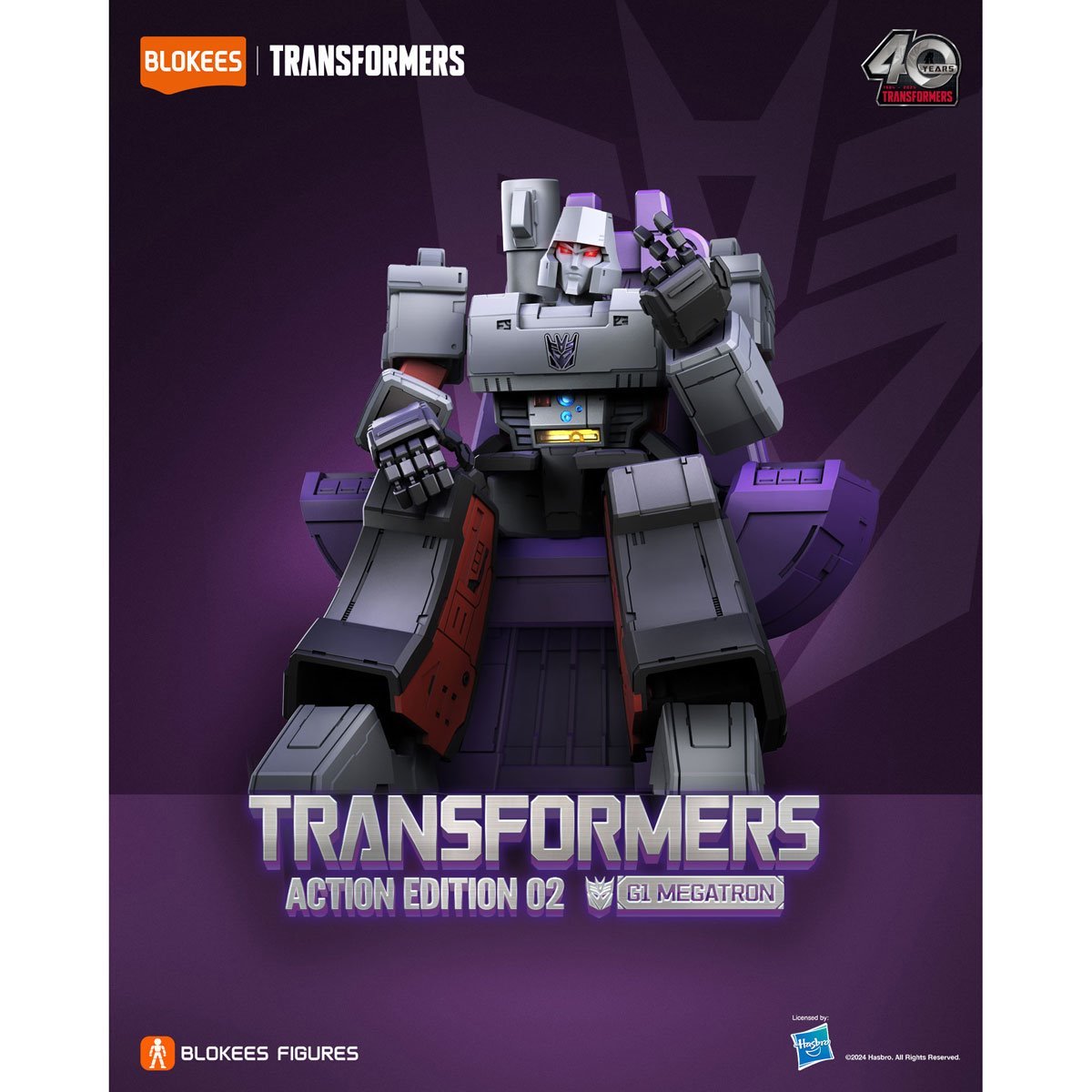 Blokees Transformers Shining Version 1 Roll Out G1 Megatron Light Up
