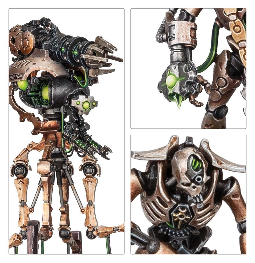 Warhammer 40K Combat Patrol Necrons Army Box Set – Games Workshop Warhammer 40,000 Miniatures Kit Featuring Necron Warriors, Canoptek Constructs &