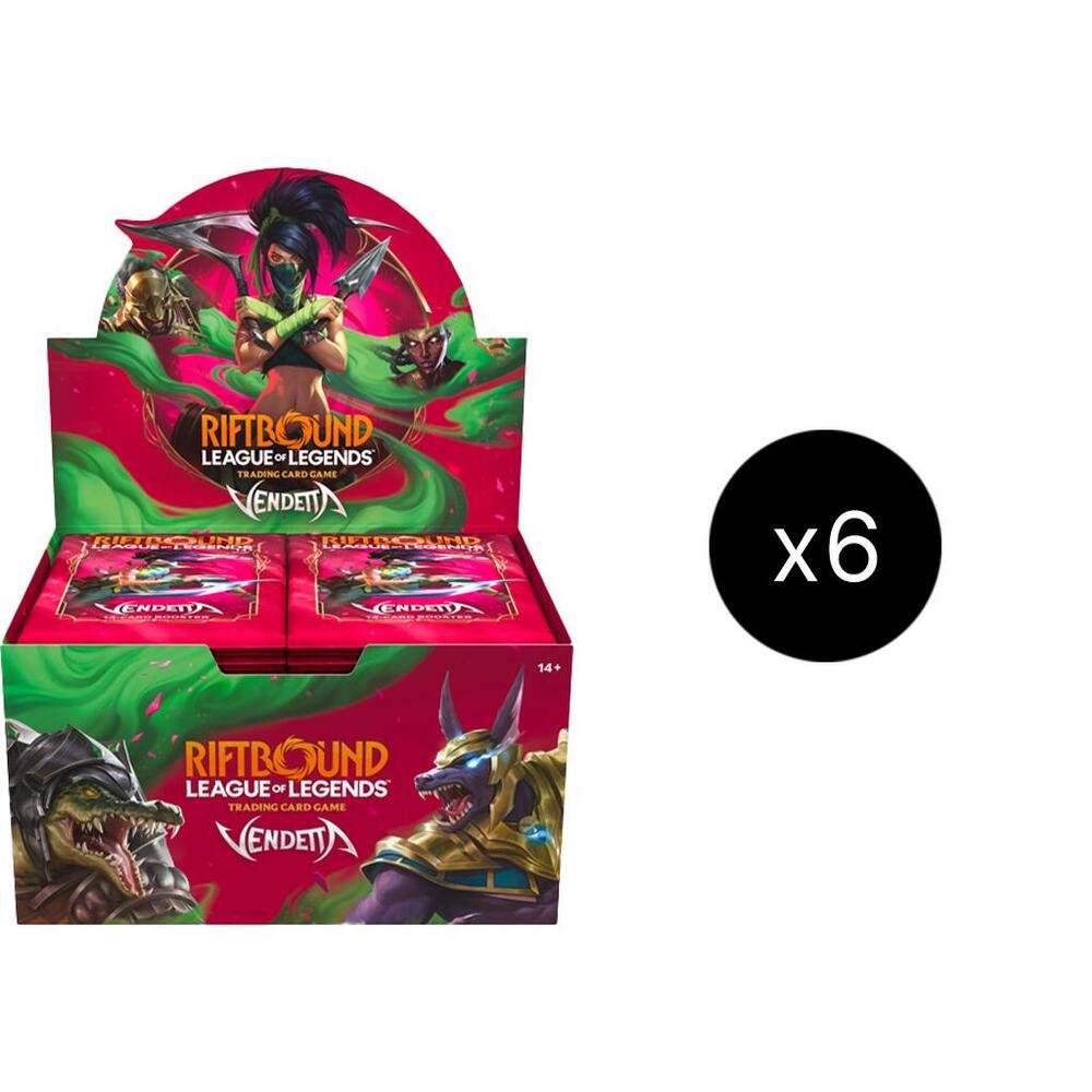 Riftbound League of Legends TCG Vendetta Booster Box Case