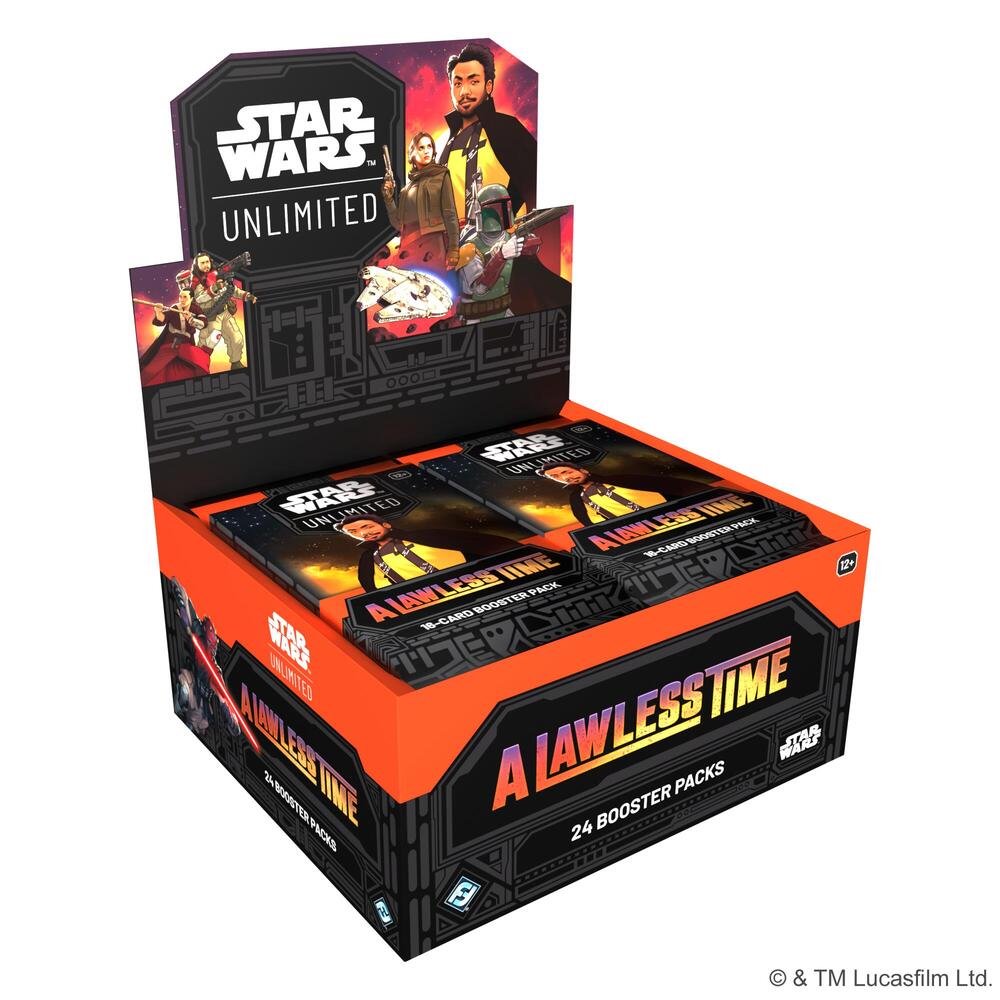 Fantasy Flight Games Star Wars Unlimited A Lawless Time Booster Box - Star Wars TCG Trading Cards Booster Packs for Deck Building, Collectibles, Card
