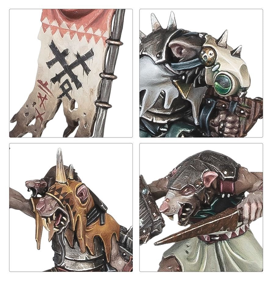 Warhammer Age of Sigmar: Ultimate Starter Set – Spearhead Starter Box with Stormcast Eternals & Skaven, 37 Push-Fit Miniatures, Gaming Mat, Dice &
