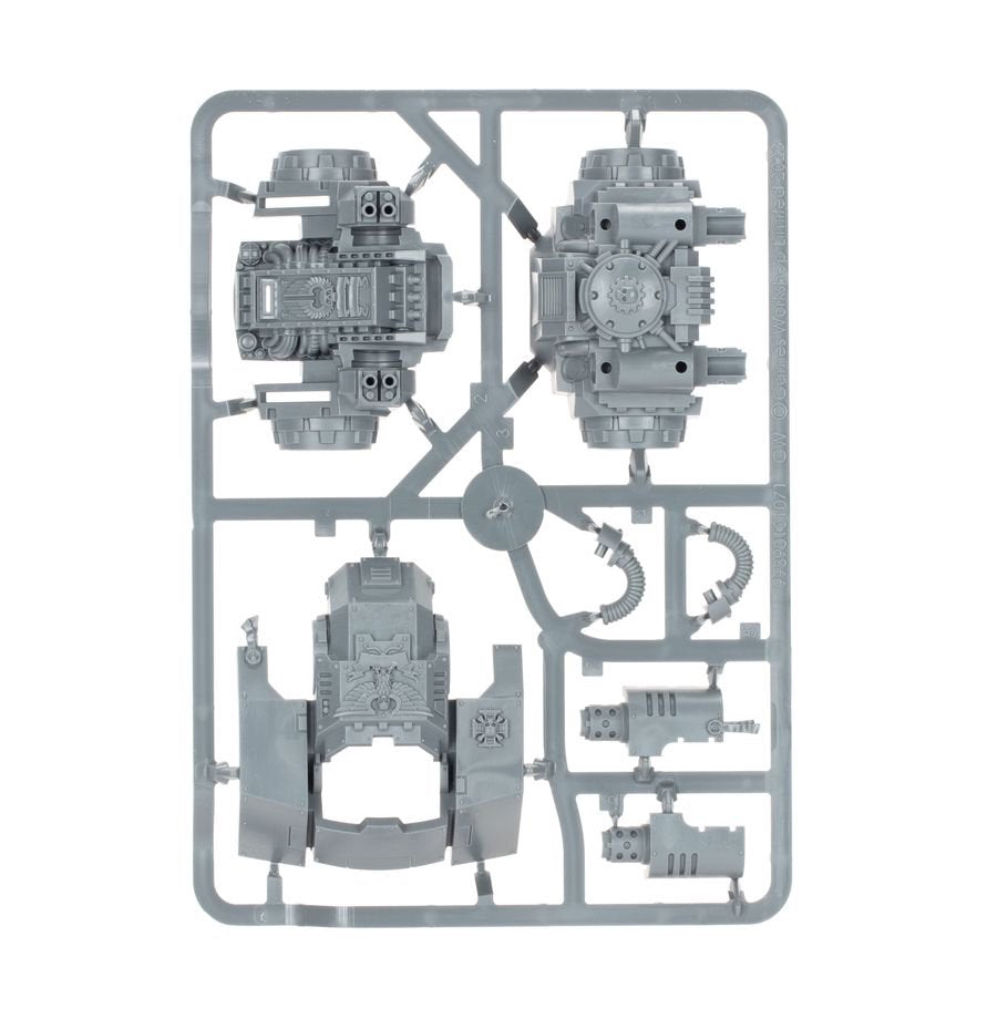 Warhammer 40K Space Marines Ballistus Dreadnought Miniature Model Kit – Heavy Weapons Combat Walker with Lascannons & Missile Launchers – Push-Fit