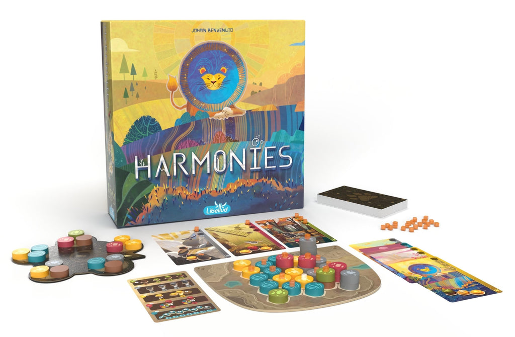 Asmodee Harmonies Board Game - Create Oneiric Landscapes, Strategic & Poetic Gameplay, Fun Family Game for Kids & Adults, Ages 10+, 1-4 Players, 30